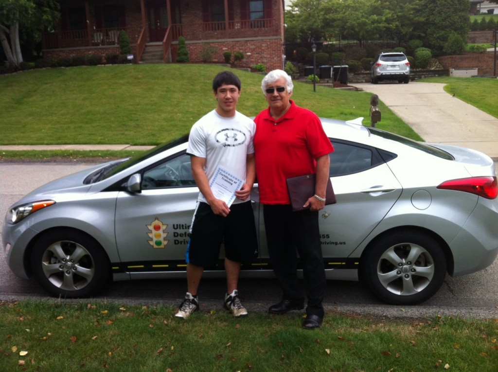 Pittsburgh Driving Instructor, Jerry Lombard with student.
