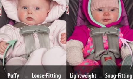 Why kids shouldn’t wear bulky coats in car seats